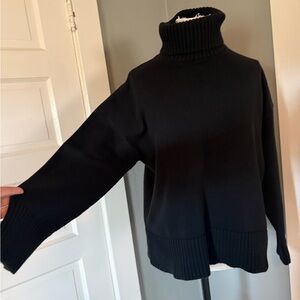 GAP Classic Black Turtleneck Sweater